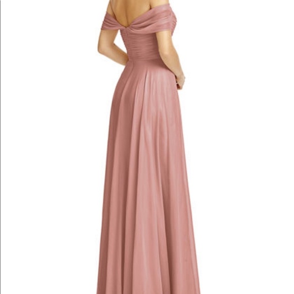 Dessy Collection Dress 2970 Chiffon Sweetheart Maxi Bridesmaid Dress - Picture 3 of 14